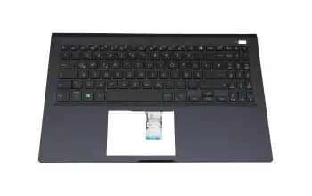 Tastatur inkl. Topcase DE (deutsch) schwarz/blau original für Asus ExpertBook L1 L1500CDA