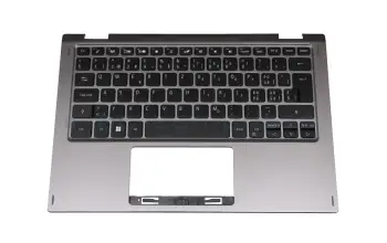Tastatur inkl. Topcase CH (schweiz) schwarz/grau original für Acer Spin 1 (SP111-34N)