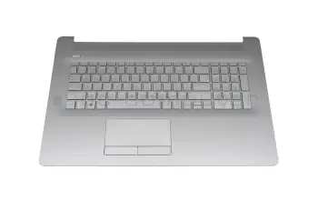 L929790-041 Original HP Tastatur inkl. Topcase DE (deutsch) silber/silber mit Backlight TP/ohne DVD
