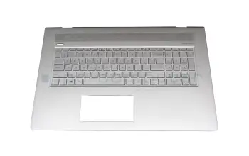 925477-B31 Original HP Tastatur inkl. Topcase US (englisch) silber/silber mit Backlight