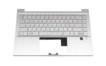 M24558-041 Original HP Tastatur inkl. Topcase DE (deutsch) silber/silber mit Backlight