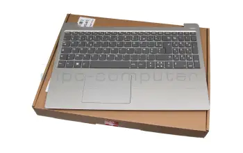 5CB0R07371 Original Lenovo Tastatur inkl. Topcase FR (französisch) grau/silber