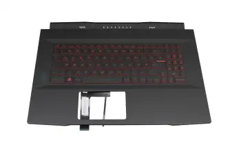 957-17L112E-C06 Original MSI Tastatur inkl. Topcase DE (deutsch) schwarz/schwarz mit Backlight