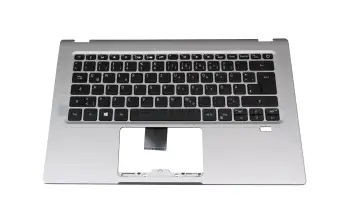 6B.A79N8.020 Original Acer Tastatur inkl. Topcase DE (deutsch) schwarz/silber