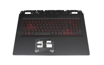 Tastatur inkl. Topcase DE (deutsch) schwarz/schwarz mit Backlight original f&uuml;r Acer Nitro 5 (AN517-55)