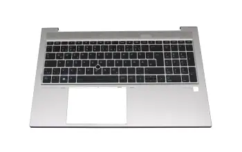 Tastatur inkl. Topcase DE (deutsch) schwarz/schwarz mit Backlight original für HP EliteBook 850 G7