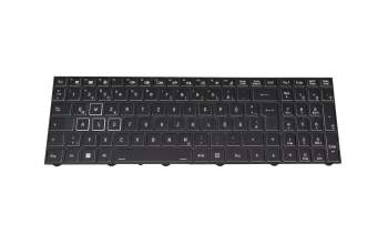 Tastatur DE (deutsch) schwarz mit Backlight (Gaming) original für Medion Erazer Defender P20 (NP70PNP-M)