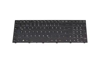 6-23-RPC50-010 Original Clevo Tastatur DE (deutsch) schwarz/weiß mit Backlight
