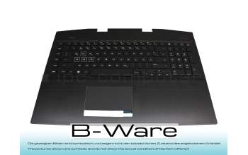 T0007R Tastatur inkl. Topcase DE (deutsch) schwarz/schwarz mit Backlight B-Ware