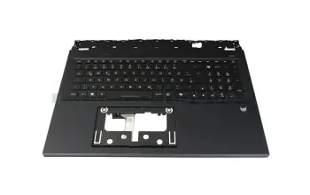 Tastatur inkl. Topcase DE (deutsch) schwarz/schwarz mit Backlight original f&uuml;r Acer Predator Helios Neo 18 (PHN18-72)