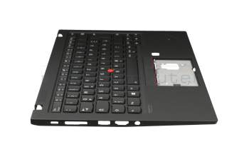 102-18F86LHC01C Original Lenovo Tastatur inkl. Topcase DE (deutsch) schwarz/schwarz mit Backlight und Mouse-Stick