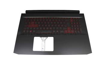 104003EKC03 Original Acer Tastatur inkl. Topcase DE (deutsch) schwarz/rot/schwarz mit Backlight