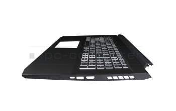 13804EB8K203 Original Acer Tastatur inkl. Topcase UA (ukrainisch) schwarz/weiß/schwarz mit Backlight