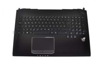 13N0-QVA0201 Original Asus Tastatur inkl. Topcase DE (deutsch) schwarz/schwarz mit Backlight