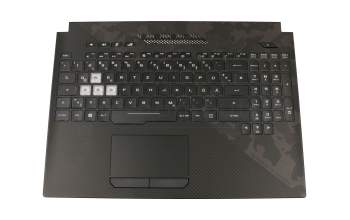13N1-56A0261 Original Asus Tastatur inkl. Topcase DE (deutsch) schwarz/schwarz mit Backlight
