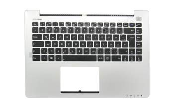 13NB0051M10X11 Original Asus Tastatur inkl. Topcase DE (deutsch) schwarz/silber