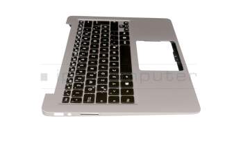 13NB0CP1AM0201 Original Asus Tastatur inkl. Topcase DE (deutsch) schwarz/silber mit Backlight