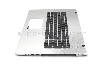 14004-00610200 Original Asus Tastatur inkl. Topcase FR (französisch) schwarz/silber mit Backlight