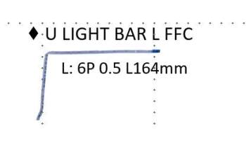 Asus 14010-00449000 G533QS U LIGHT BAR L FFC 6P 0.5 L164