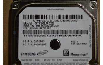 Lenovo 16200209 HDD_ASM ST750LM022 5.4K 9.5 750G HDD