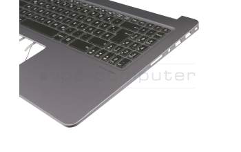 17B1UA383N03XX Original Asus Tastatur inkl. Topcase DE (deutsch) schwarz/grau mit Backlight