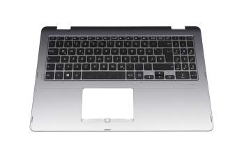 187N017H Original Asus Tastatur inkl. Topcase DE (deutsch) schwarz/grau mit Backlight