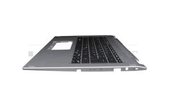 1AC45A6600 Original Acer Tastatur inkl. Topcase DE (deutsch) schwarz/silber mit Backlight
