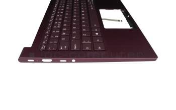1KAFZZE005Q Original Lenovo Tastatur inkl. Topcase UK (englisch) lila/lila mit Backlight