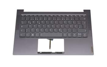 1KAFZZG0068 Original Lenovo Tastatur inkl. Topcase DE (deutsch) grau/grau mit Backlight