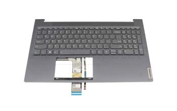 1KAFZZU0119 Original Lenovo Tastatur inkl. Topcase US (englisch) grau/grau mit Backlight