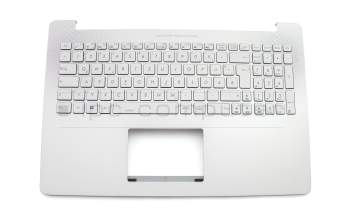 1KAHZZG0029 Original Asus Tastatur inkl. Topcase DE (deutsch) silber/silber mit Backlight (für Modelle mit HDD)