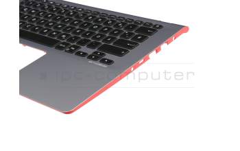 1KAHZZQ006J Original Asus Tastatur inkl. Topcase DE (deutsch) schwarz/silber mit Backlight
