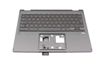 1KAJZZG65F Original Quanta Tastatur inkl. Topcase DE (deutsch) dunkelgrau/grau