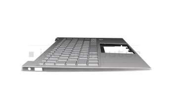 210321A-8 Original HP Tastatur inkl. Topcase DE (deutsch) silber/silber mit Backlight