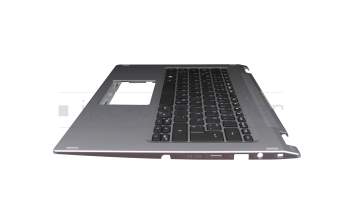 21304E4DK201 Original Acer Tastatur inkl. Topcase DE (deutsch) schwarz/silber