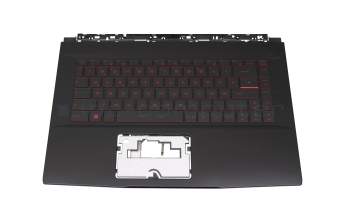 232M16W10200000B Original MSI Tastatur inkl. Topcase DE (deutsch) schwarz/schwarz mit Backlight