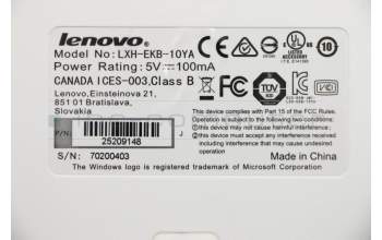 Lenovo 25209148 DT_KYB Sunrex EKB-10YA(TH) W-Silk USB KB