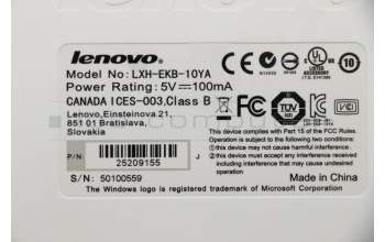 Lenovo 25209155 DT_KYB Sunrex EKB-10YA(AR) W-Silk USB KB