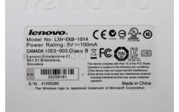 Lenovo 25209161 DT_KYB Sunrex EKB-10YA(IT) W-Silk USB KB