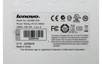 Lenovo 25209164 DT_KYB Sunrex EKB-10YA(GK) W-Silk USB KB