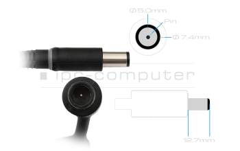 262-06PQ-A01 Original Dell GaN-Netzteil 240,0 Watt abgerundete Bauform