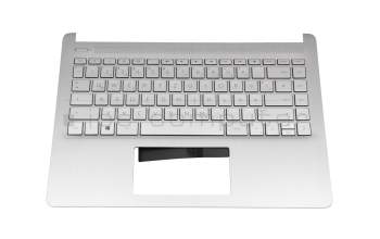 2H-ABJGMQ13421 Original HP Tastatur inkl. Topcase DE (deutsch) silber/silber