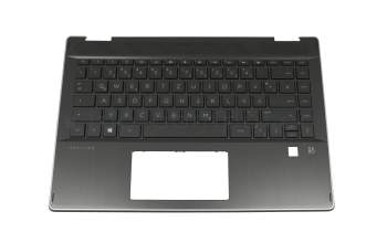 2H-BBJGMW63111 Original HP Tastatur inkl. Topcase DE (deutsch) schwarz/schwarz mit Backlight