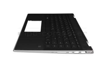 2H-BBJGMW63111 Original Primax Tastatur inkl. Topcase DE (deutsch) schwarz/schwarz mit Backlight