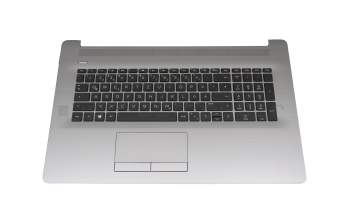 2H1719-05330F Rev.A Original HP Tastatur inkl. Topcase DE (deutsch) schwarz/silber mit ODD