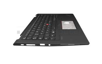 32B0054 Original Lenovo Tastatur inkl. Topcase DE (deutsch) schwarz/schwarz mit Backlight und Mouse-Stick