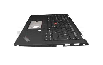 32B0054 Original Lenovo Tastatur inkl. Topcase DE (deutsch) schwarz/schwarz mit Backlight und Mouse-Stick
