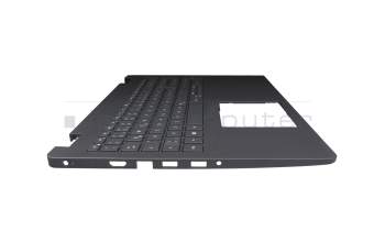 33HPP Original Dell Tastatur inkl. Topcase DE (deutsch) grau/grau mit Backlight