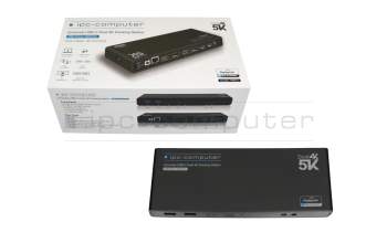 IPC-Computer USB-C / USB 3.0 Docking Station inkl. 100W Netzteil für Acer Aspire V 15 Nitro (VN7-571G) Serie
