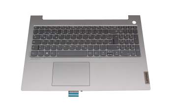 3421448179 Original Lenovo Tastatur inkl. Topcase DE (deutsch) grau/grau mit Backlight